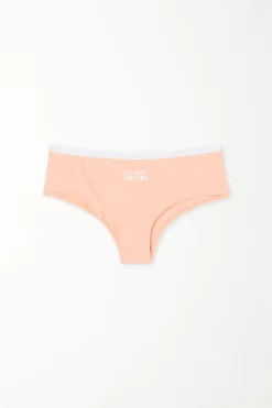 Printed Cotton Boyshorts - French Cut - Women | Tezenis