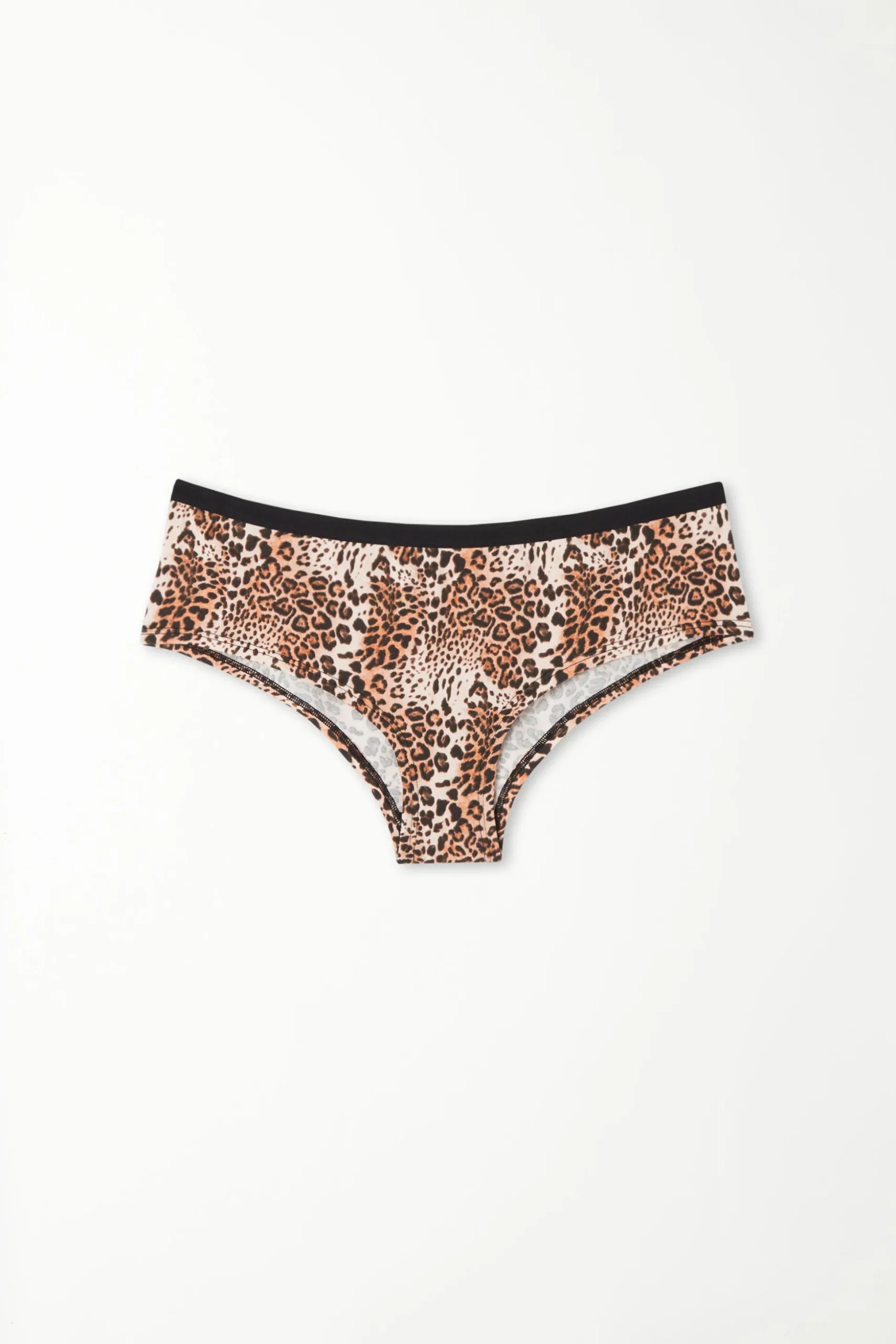 Printed Cotton Boyshorts - French Cut - Women | Tezenis