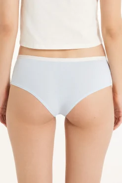 Printed Cotton Boyshorts - French Cut - Women | Tezenis
