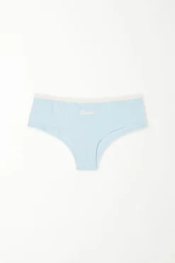 Printed Cotton Boyshorts - French Cut - Women | Tezenis
