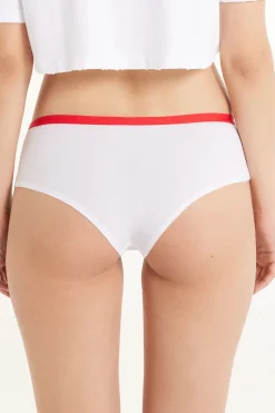 Printed Cotton Boyshorts - French Cut - Women | Tezenis