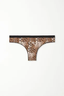 Printed Cotton Brazilian Brief - Cheeky Briefs - Women | Tezenis