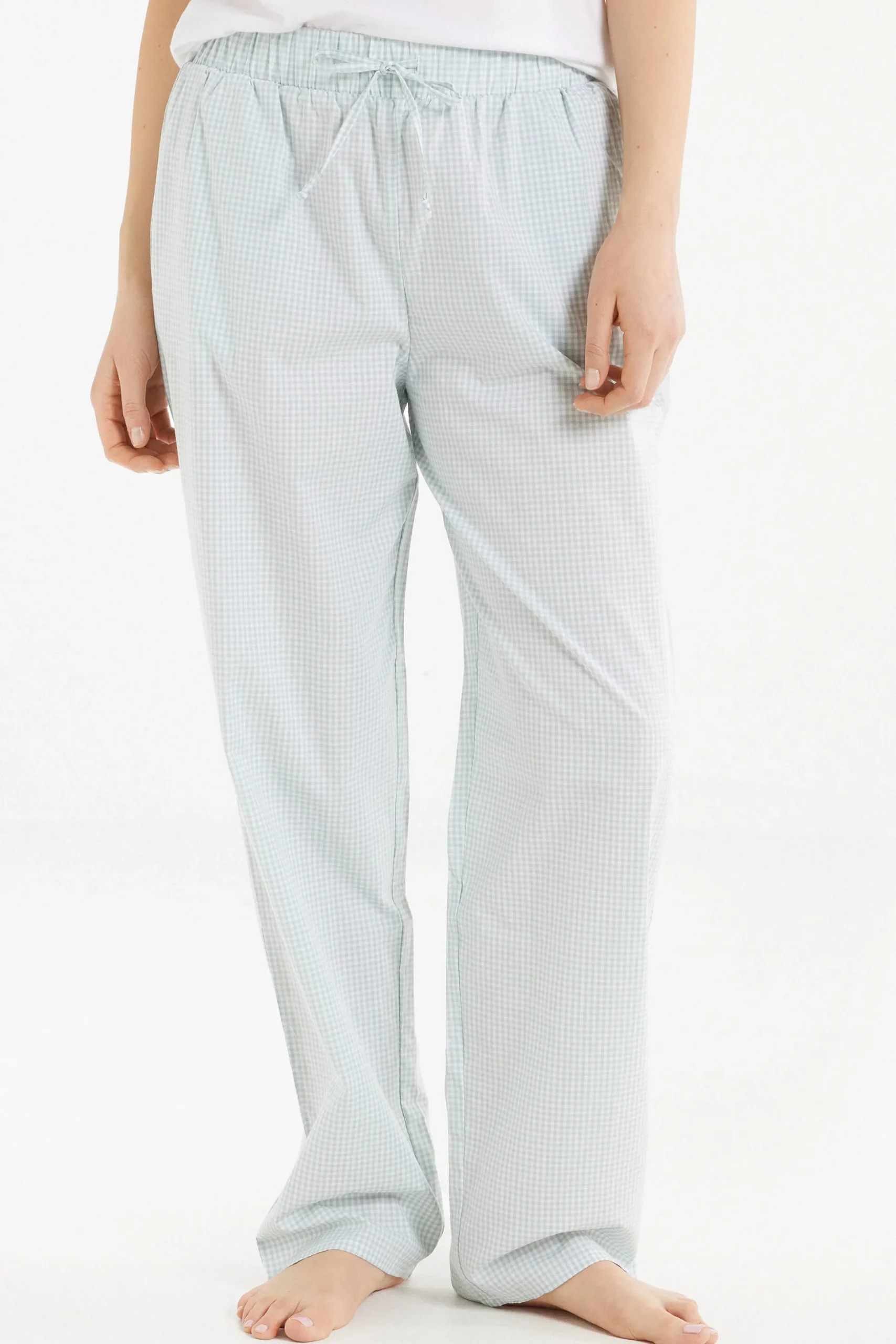 Printed Cotton Canvas Pants - Pajama Sets - Women | Tezenis