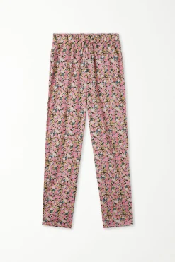 Printed Cotton Canvas Pants - Pajama Sets - Women | Tezenis