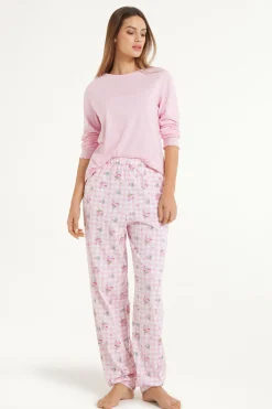 Printed Cotton Joggers - Pajama Sets - Women | Tezenis