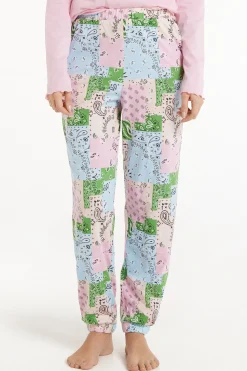 Printed Cotton Joggers - Pajama Sets - Women | Tezenis