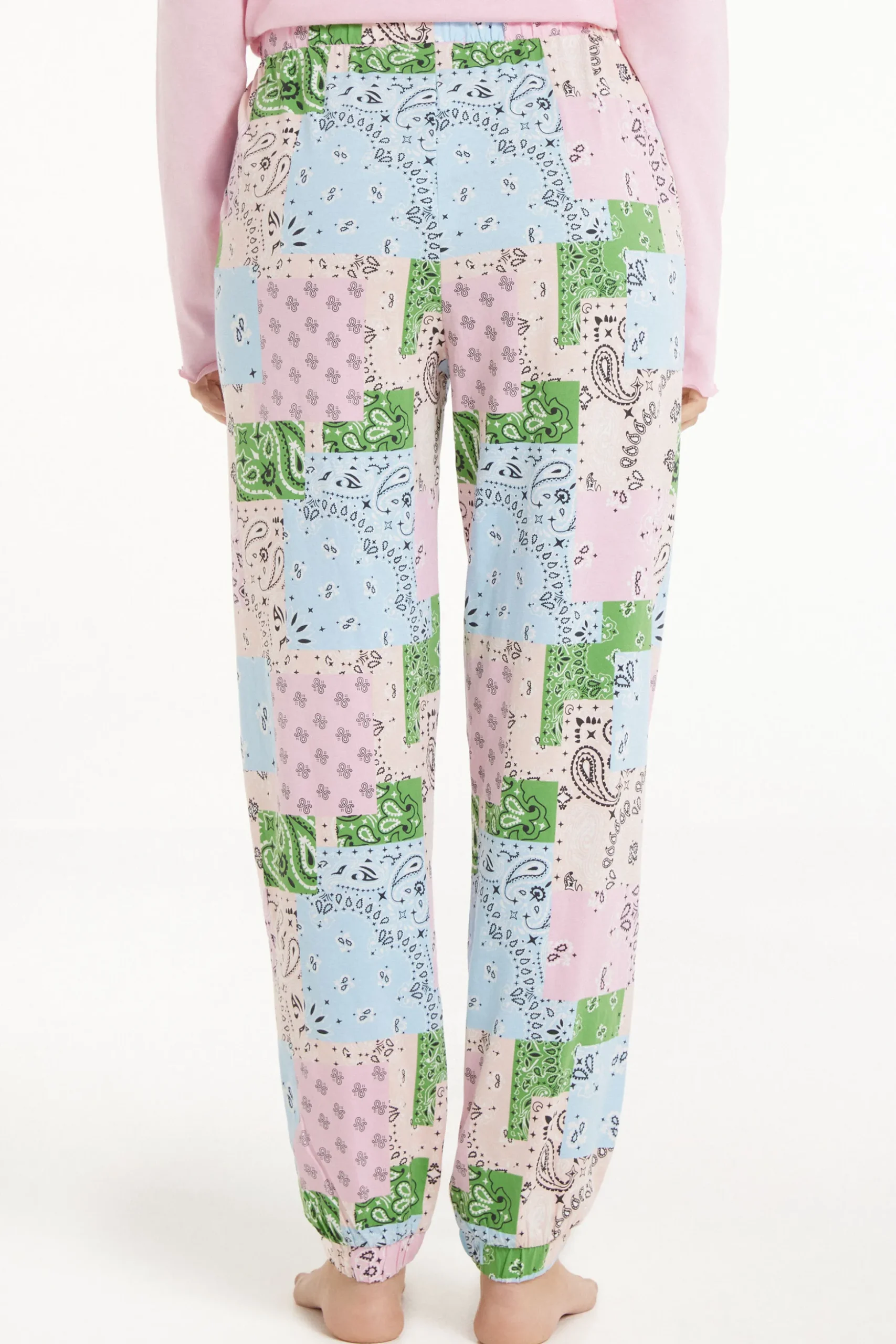 Printed Cotton Joggers - Pajama Sets - Women | Tezenis