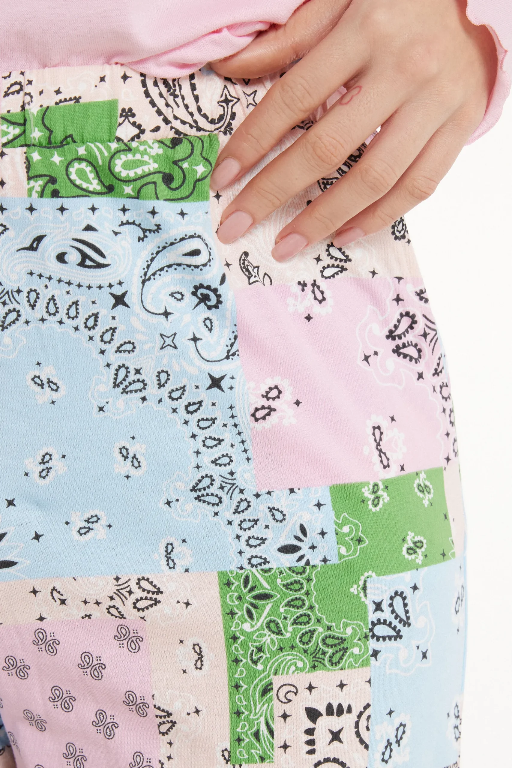 Printed Cotton Joggers - Pajama Sets - Women | Tezenis
