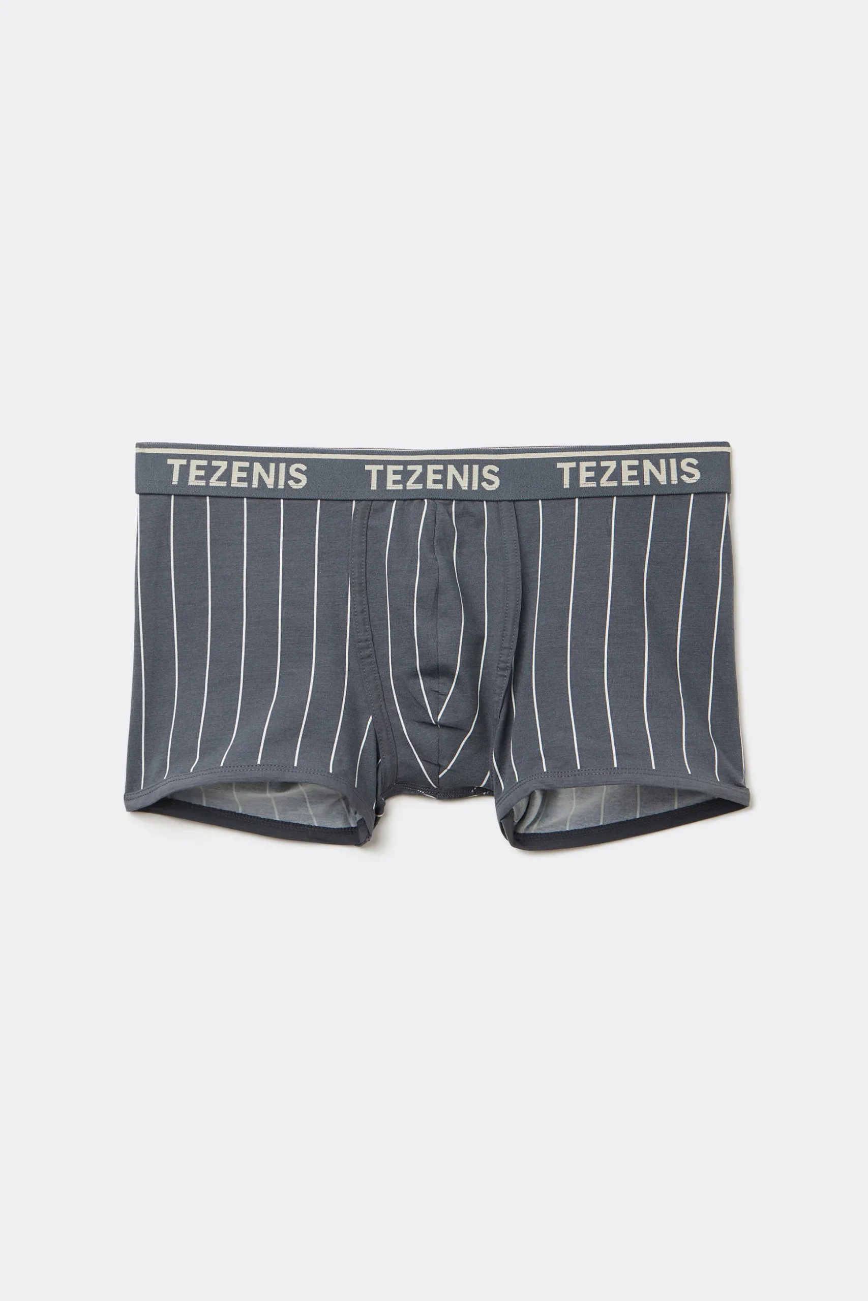 Printed Cotton Logo Boxers With Contrasting Trim - Boxers - Men | Tezenis