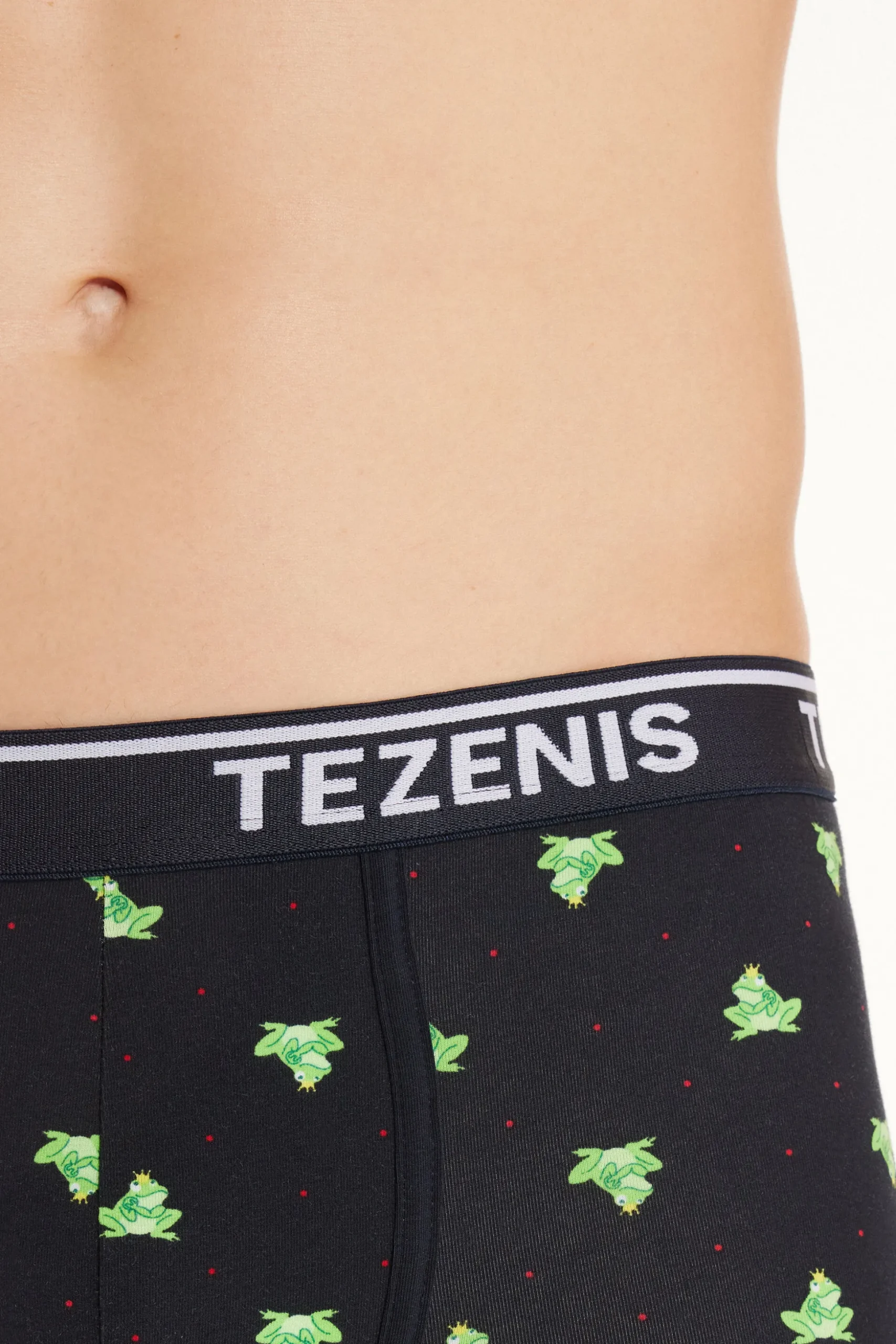 Printed Cotton Logo Boxers With Contrasting Trim - Boxers - Men | Tezenis