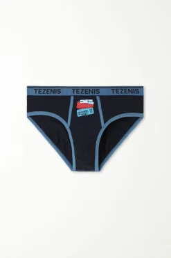 Printed Cotton Panties With Logo - Briefs - Men | Tezenis