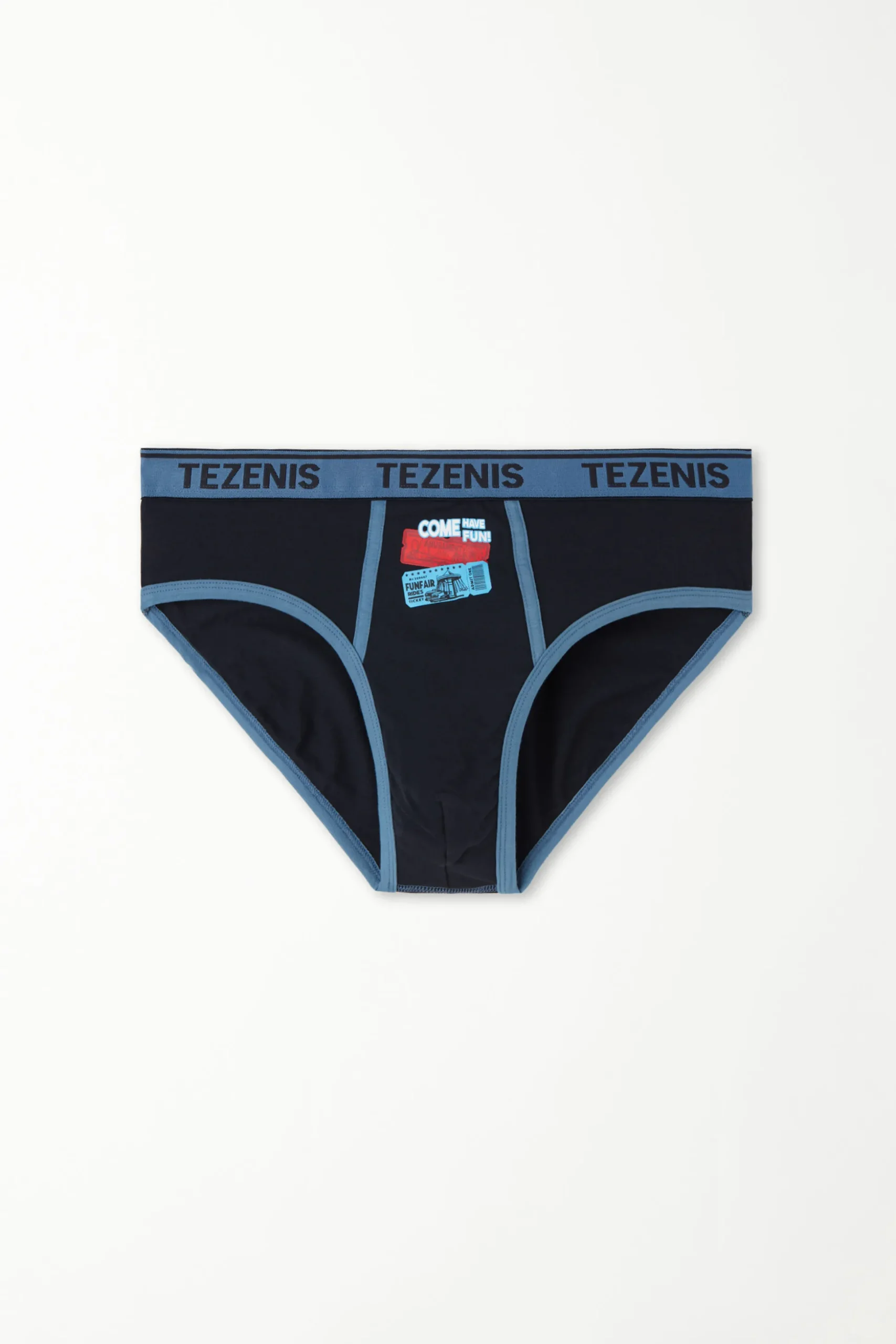 Printed Cotton Panties With Logo - Briefs - Men | Tezenis