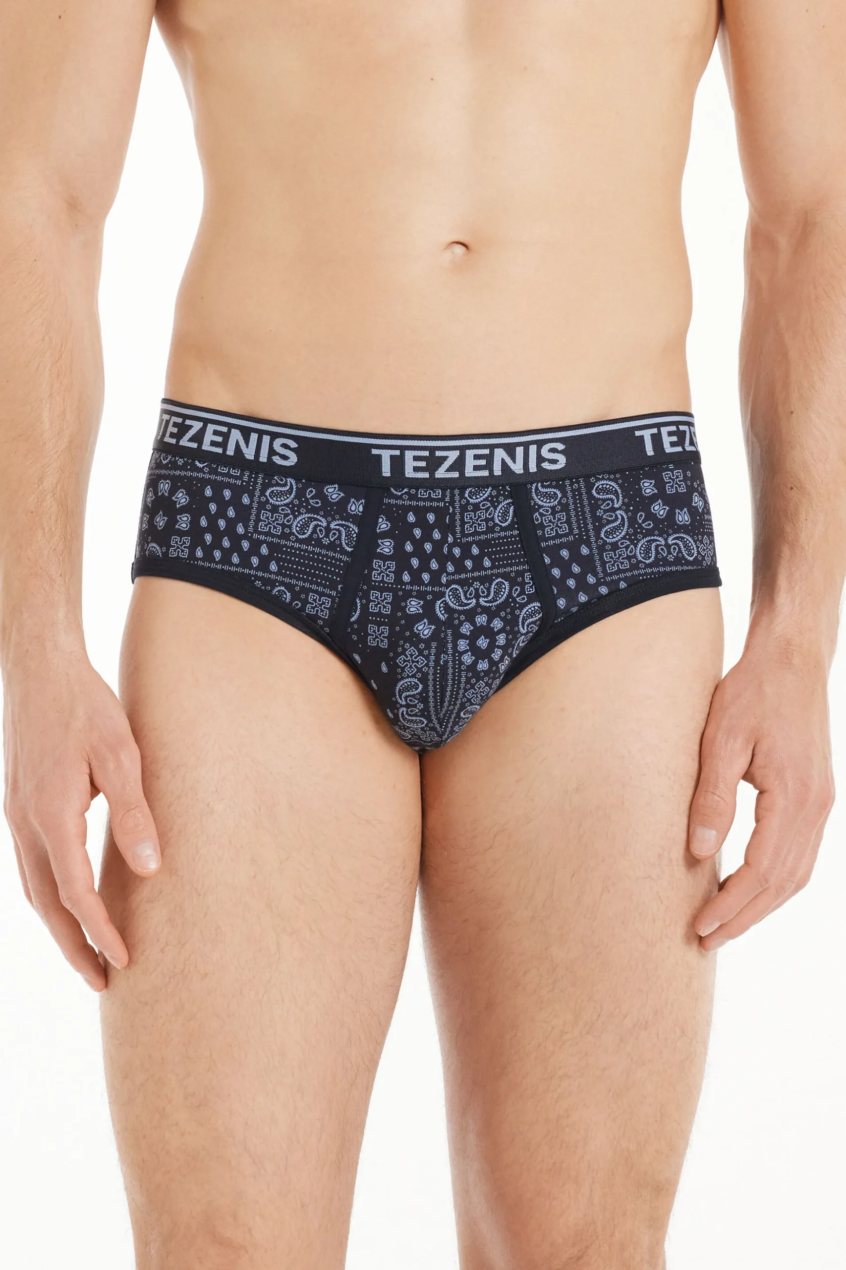 Printed Cotton Panties With Logo - Briefs - Men | Tezenis