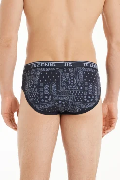 Printed Cotton Panties With Logo - Briefs - Men | Tezenis