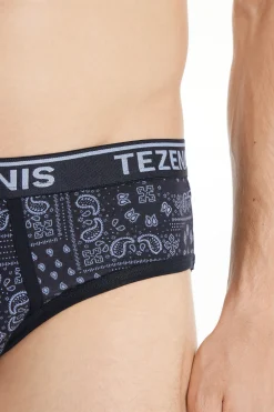 Printed Cotton Panties With Logo - Briefs - Men | Tezenis
