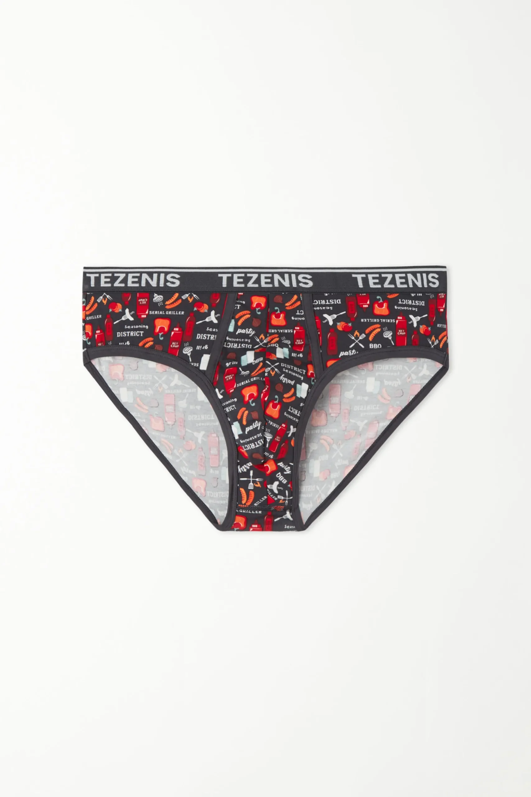 Printed Cotton Panties With Logo - Briefs - Men | Tezenis