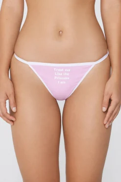 Printed Cotton String Brazilian Panties - Cheeky Briefs - Women | Tezenis