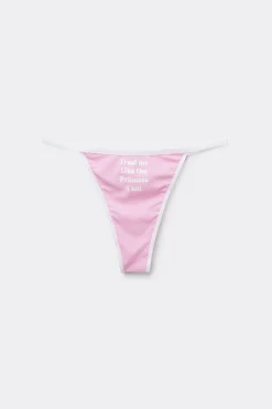Printed Cotton String Brazilian Panties - Cheeky Briefs - Women | Tezenis
