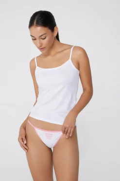 Printed Cotton String Brazilian Panties - Cheeky Briefs - Women | Tezenis