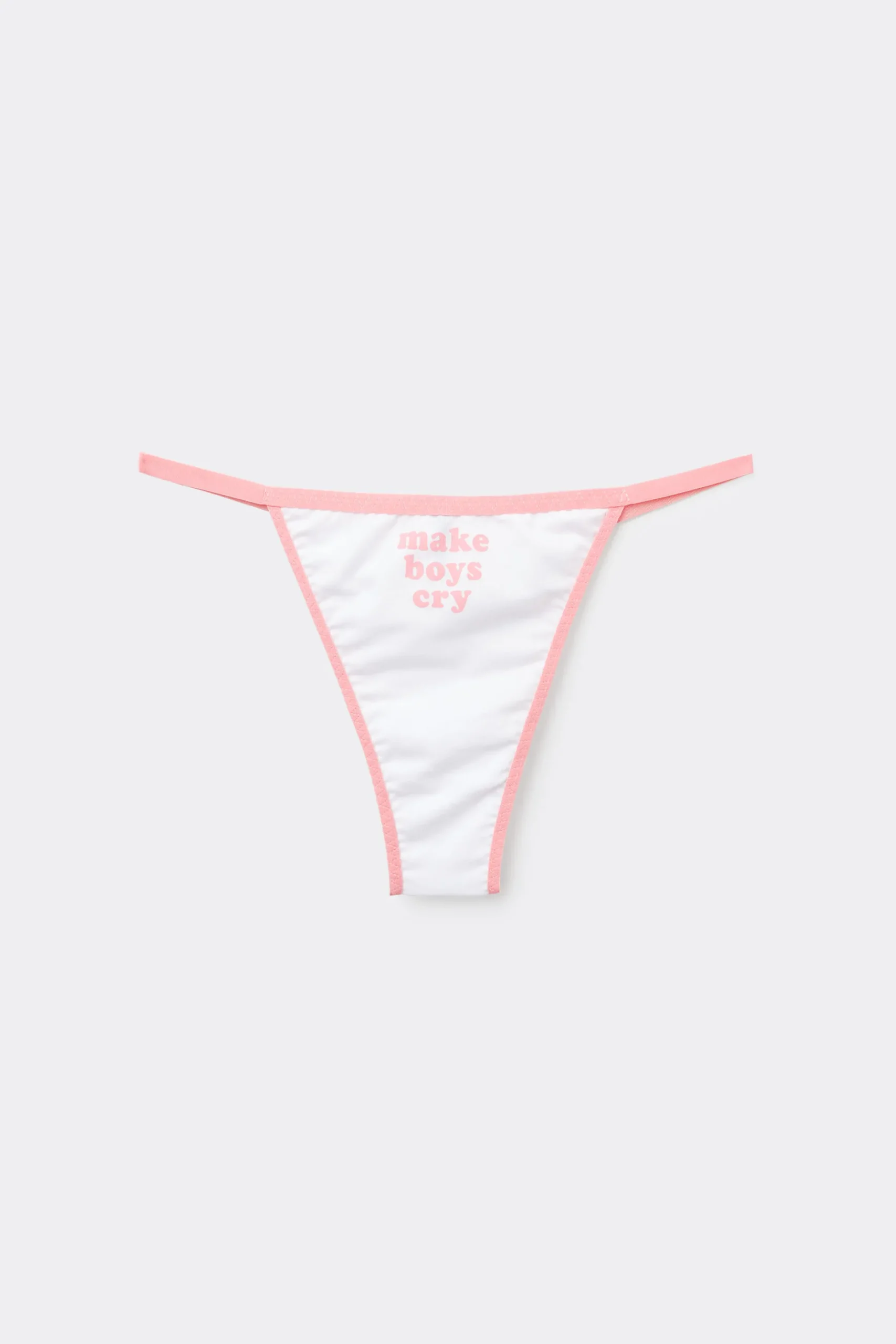Printed Cotton String Brazilian Panties - Cheeky Briefs - Women | Tezenis