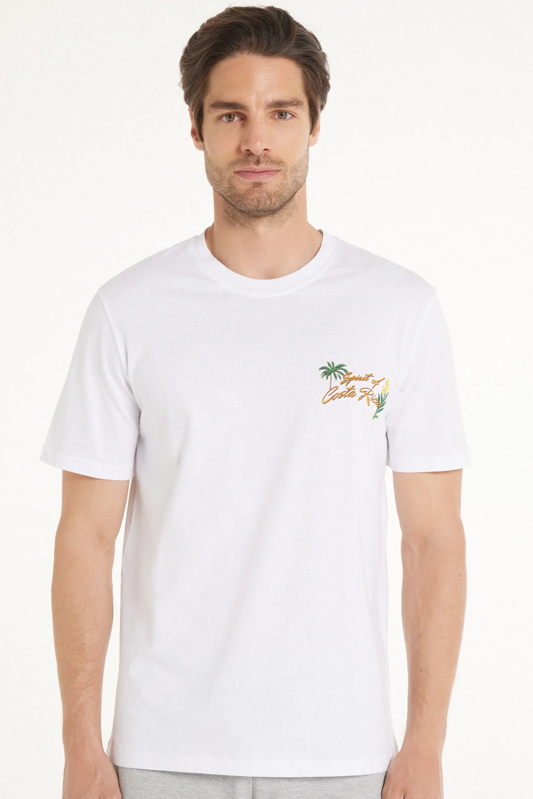 Printed Cotton T-Shirt - T-Shirts - Men | Tezenis