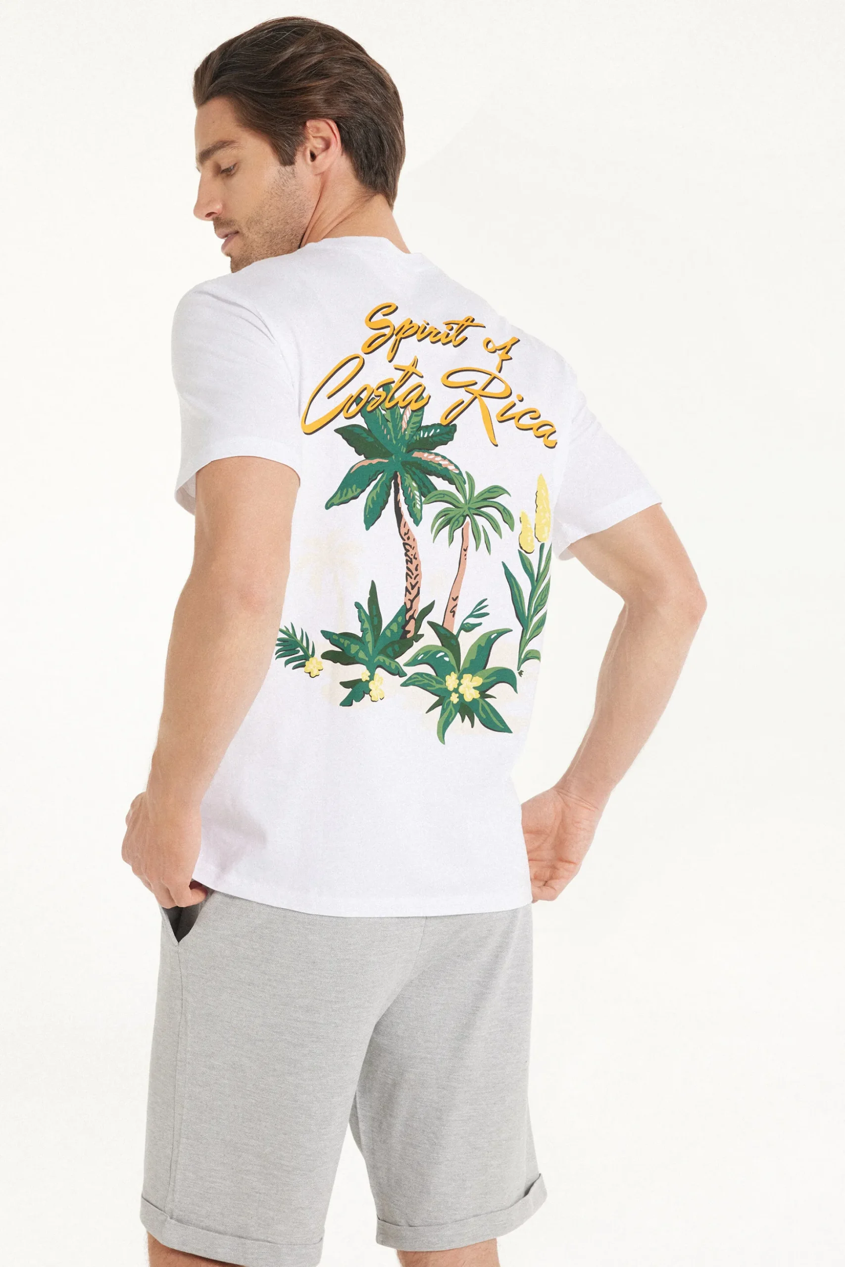 Printed Cotton T-Shirt - T-Shirts - Men | Tezenis
