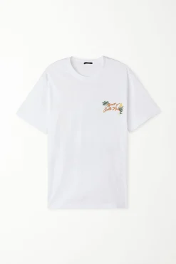 Printed Cotton T-Shirt - T-Shirts - Men | Tezenis