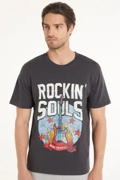 Printed Cotton T-Shirt - T-Shirts - Men | Tezenis