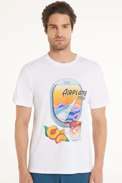 Printed Cotton T-Shirt - T-Shirts - Men | Tezenis
