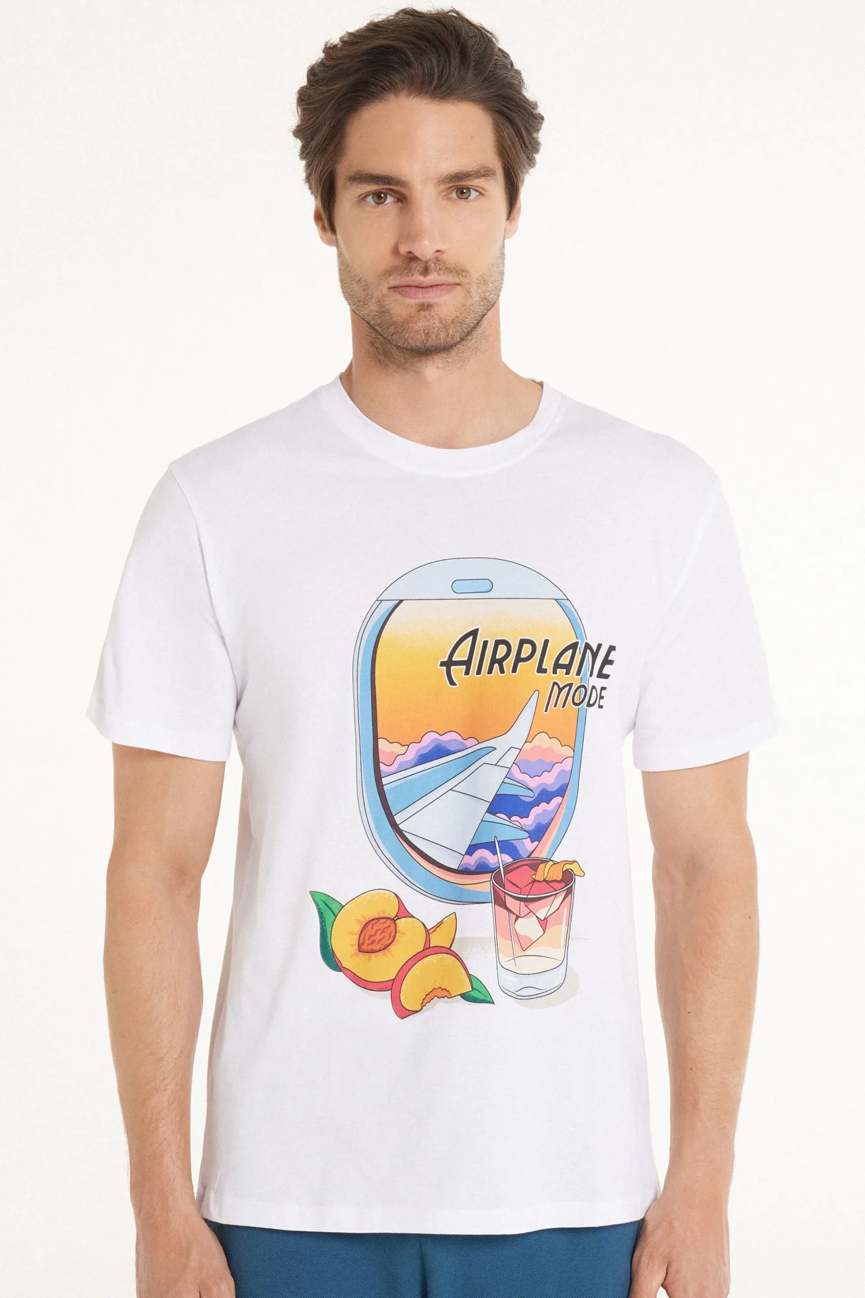 Printed Cotton T-Shirt - T-Shirts - Men | Tezenis