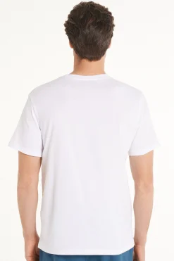 Printed Cotton T-Shirt - T-Shirts - Men | Tezenis