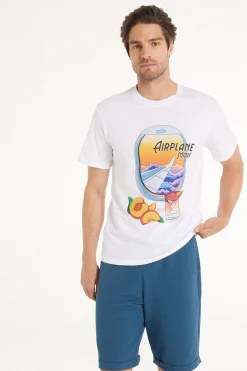 Printed Cotton T-Shirt - T-Shirts - Men | Tezenis