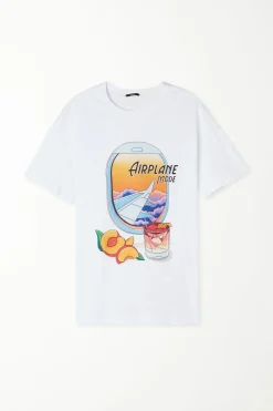 Printed Cotton T-Shirt - T-Shirts - Men | Tezenis