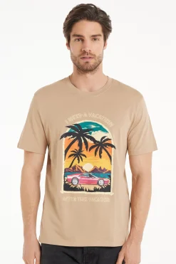 Printed Cotton T-Shirt - T-Shirts - Men | Tezenis