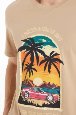 Printed Cotton T-Shirt - T-Shirts - Men | Tezenis