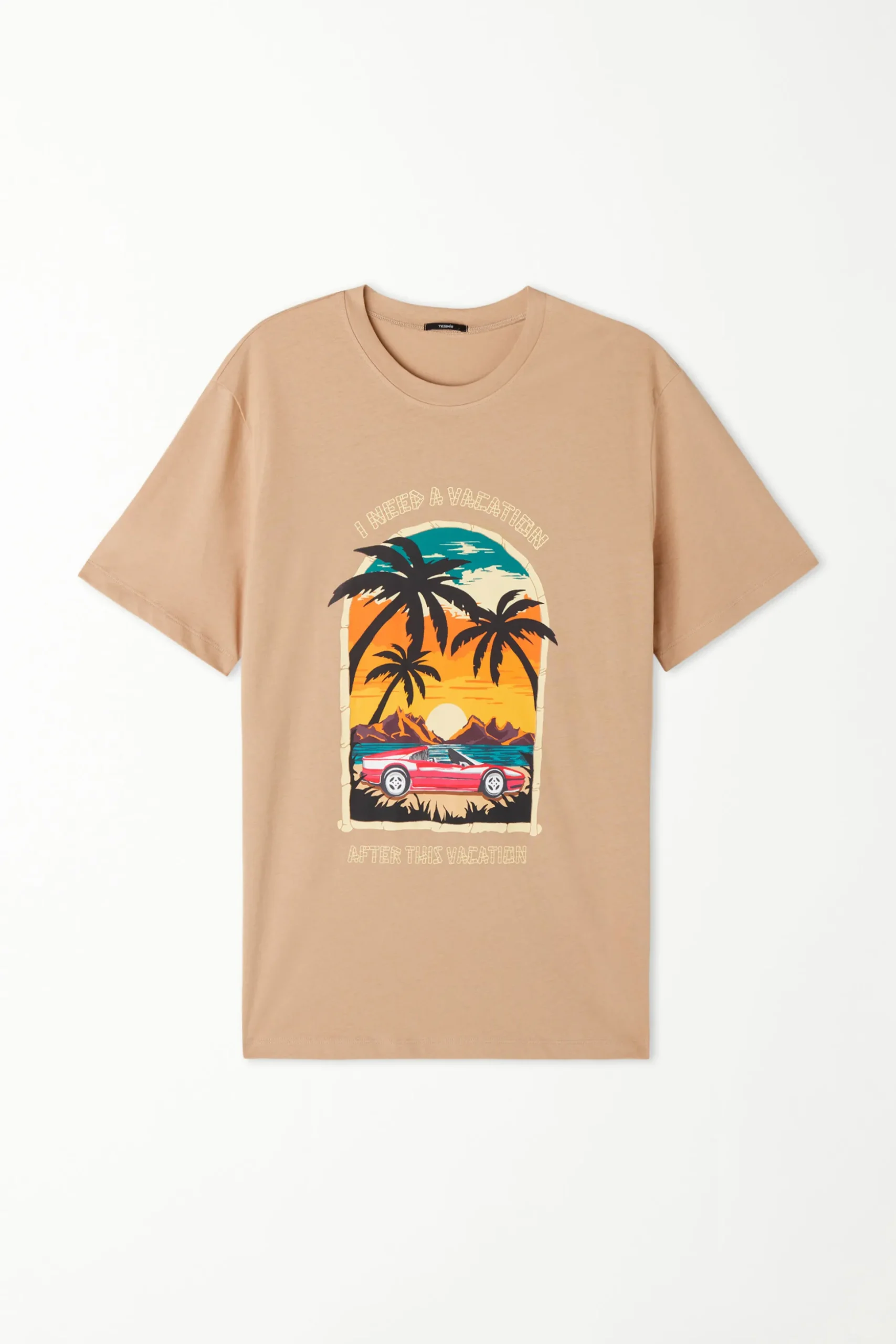 Printed Cotton T-Shirt - T-Shirts - Men | Tezenis