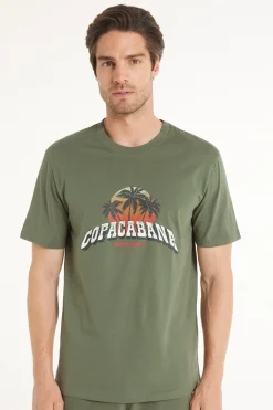 Printed Cotton T-Shirt - T-Shirts - Men | Tezenis