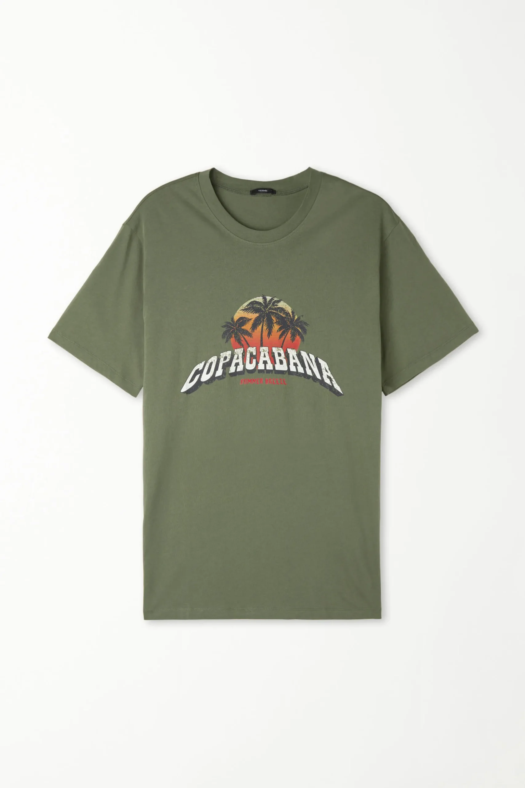 Printed Cotton T-Shirt - T-Shirts - Men | Tezenis