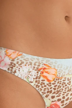 Printed Microfiber Brazilian Panties - Cheeky Briefs - Women | Tezenis
