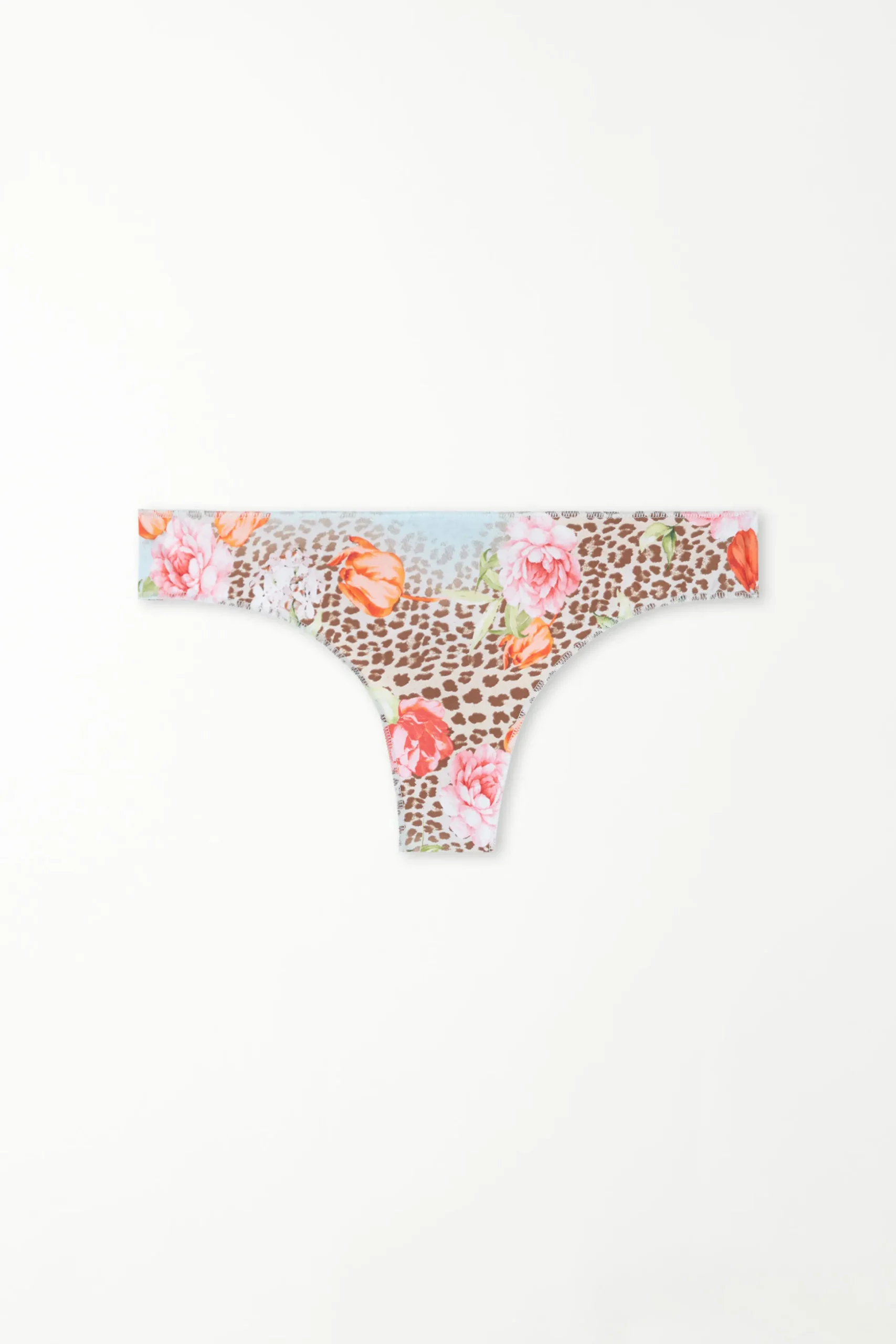 Printed Microfiber Brazilian Panties - Cheeky Briefs - Women | Tezenis