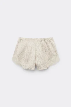Printed Satin And Lace Shorts - Pajama Sets - Women | Tezenis