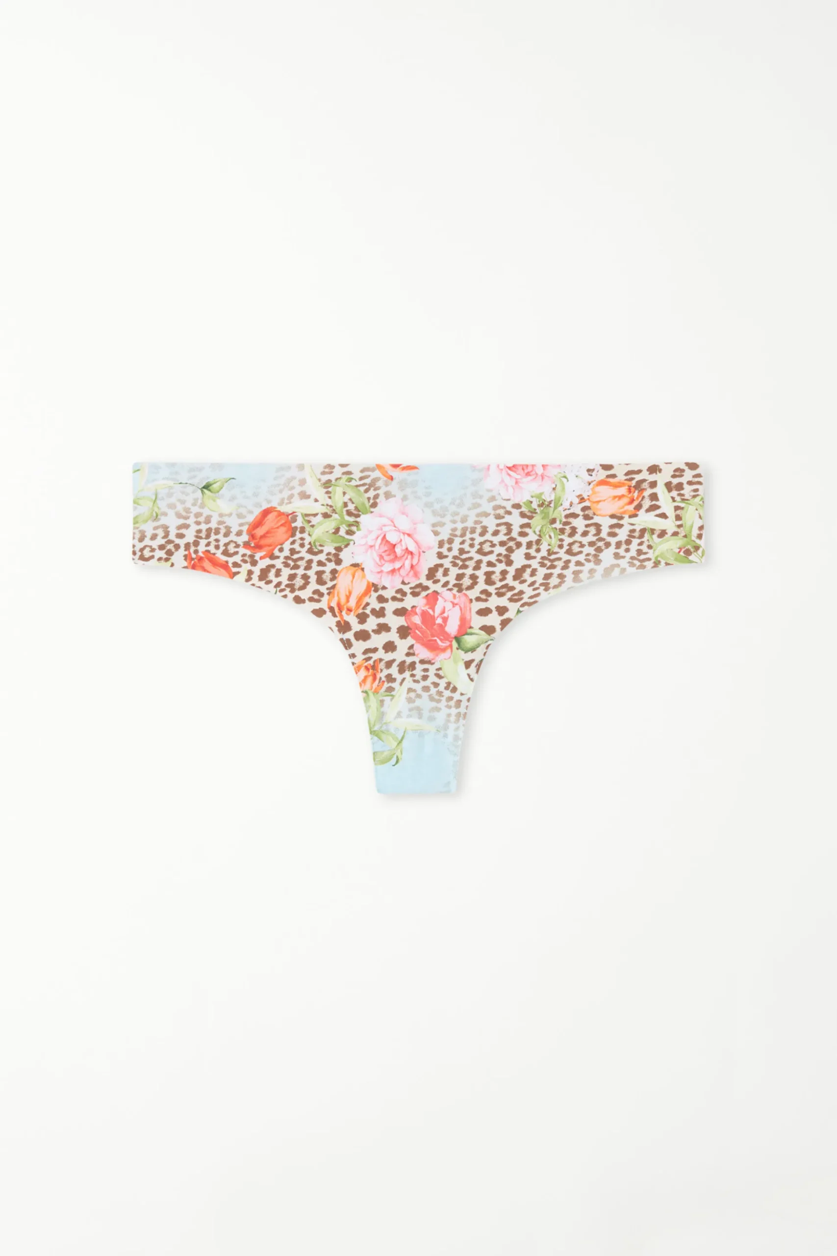 Raw Edge Brazilian Brief In Printed Microfiber - Cheeky Briefs - Women | Tezenis
