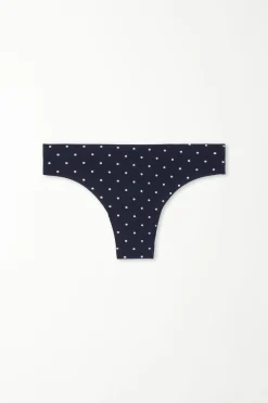 Raw Edge Printed Brazilian Brief - Cheeky Briefs - Women | Tezenis