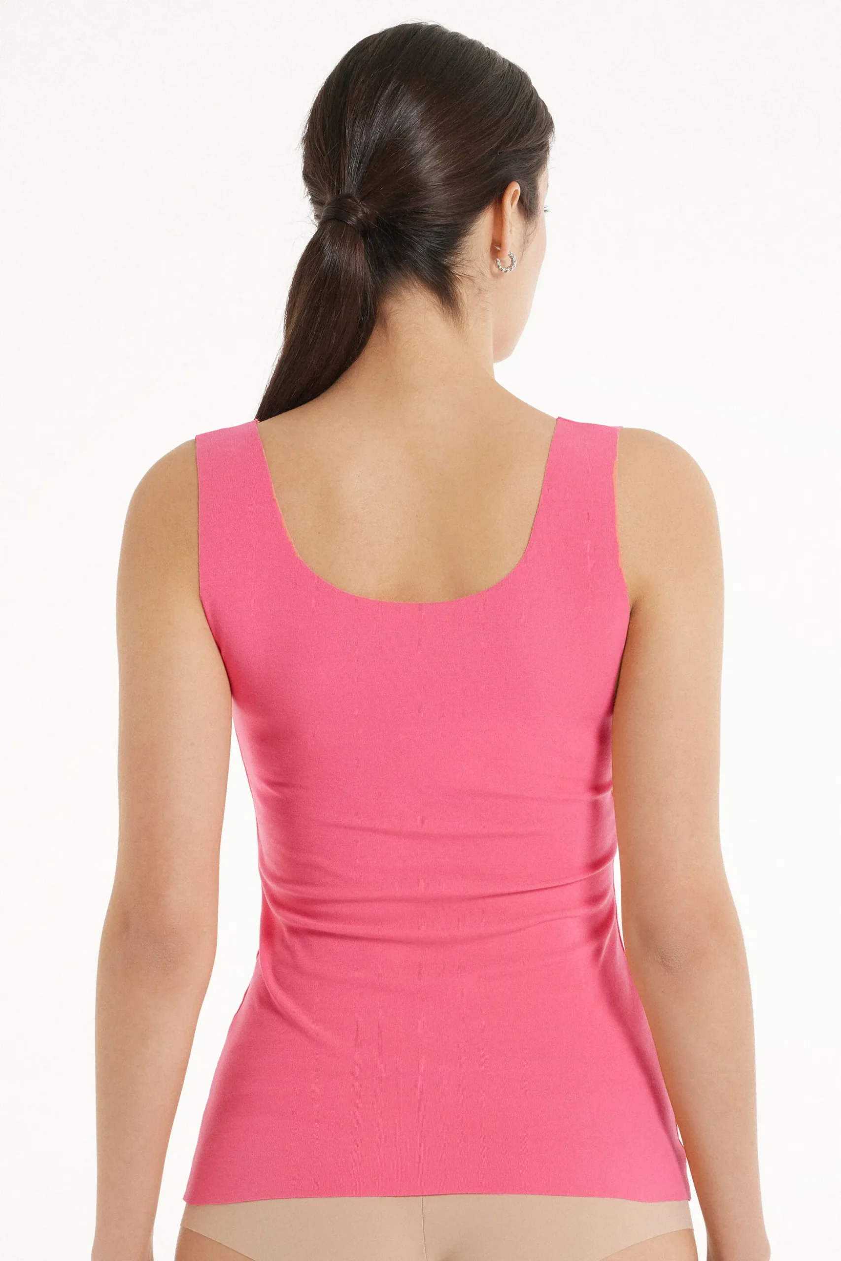 Raw-Cut Cotton Camisole - Tank Tops - Women | Tezenis