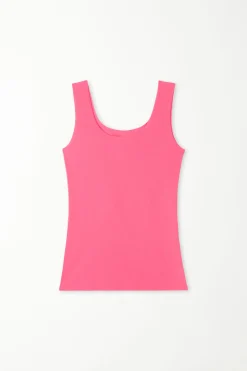 Raw-Cut Cotton Camisole - Tank Tops - Women | Tezenis