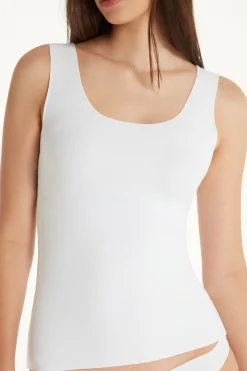 Raw-Cut Cotton Camisole - Tank Tops - Women | Tezenis