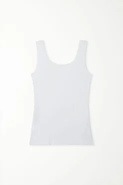 Raw-Cut Cotton Camisole - Tank Tops - Women | Tezenis