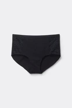 Recycled Cotton And Lace High-Leg Panties - Classic - Women | Tezenis