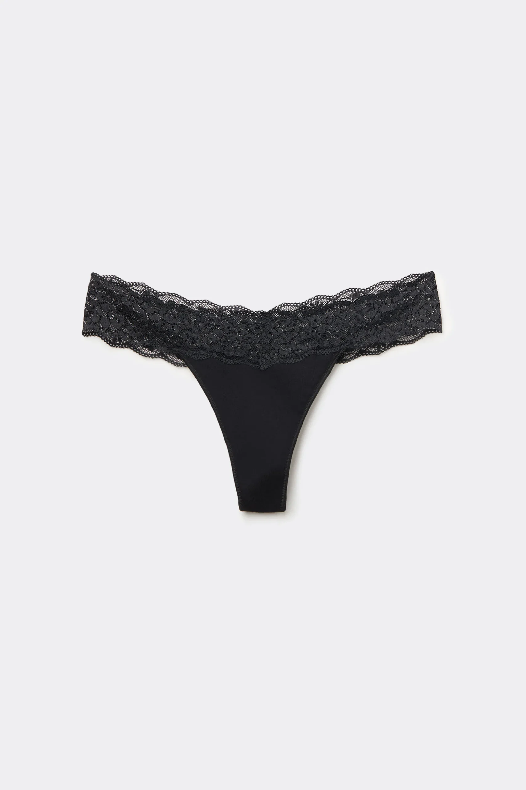 Recycled Cotton And Lace Brazilian Panties - Cheeky Briefs - Women | Tezenis
