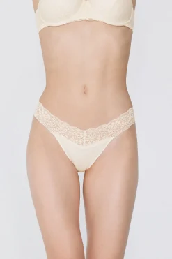 Recycled Cotton And Lace Brazilian Panties - Cheeky Briefs - Women | Tezenis